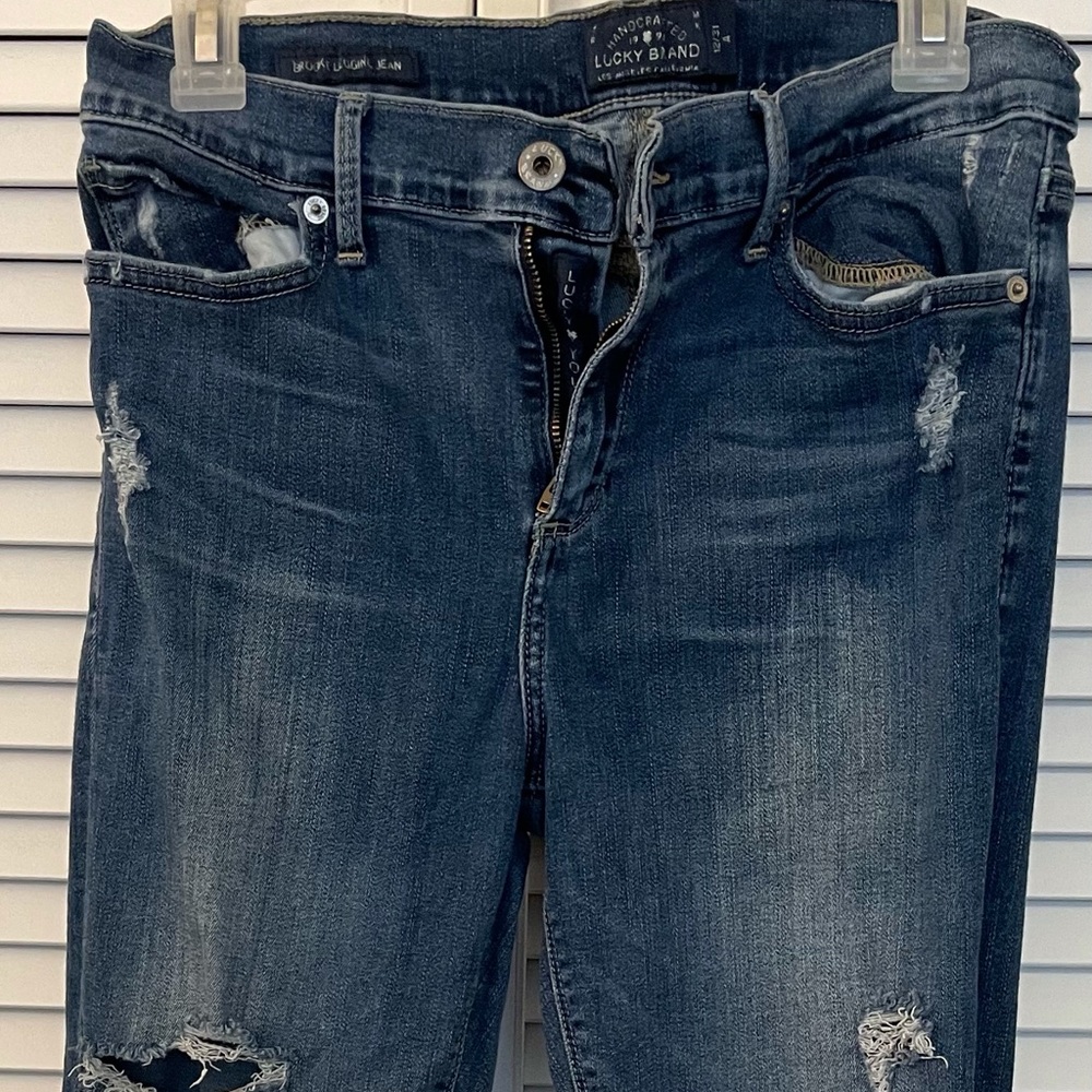 Good Condition Lucky Brand Jeans, Size 12, 31 inseam. “Brooke Legging Jean”